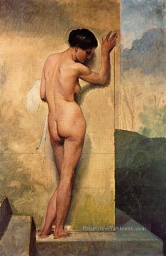Nudo di donna stante 1859 femme Nu Francesco Hayez Peinture à l'huile